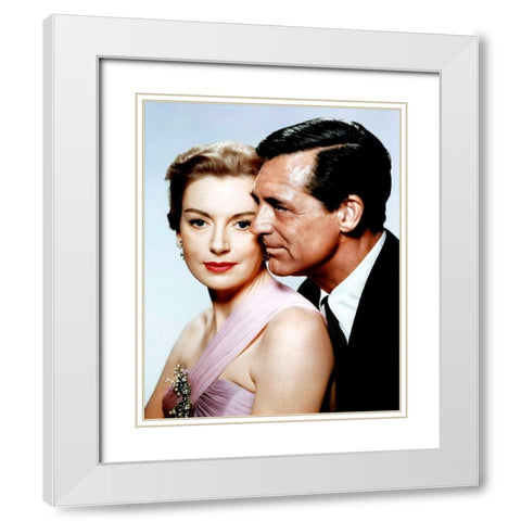 Cary Grant - An Affair to Remember White Modern Wood Framed Art Print with Double Matting by Hollywood Photo Archive