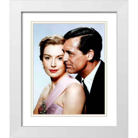 Cary Grant - An Affair to Remember White Modern Wood Framed Art Print with Double Matting by Hollywood Photo Archive
