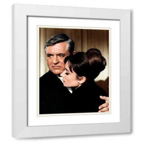 Cary Grant - Charade White Modern Wood Framed Art Print with Double Matting by Hollywood Photo Archive