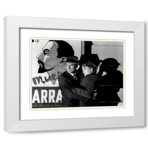 Cary Grant - Crisis White Modern Wood Framed Art Print with Double Matting by Hollywood Photo Archive