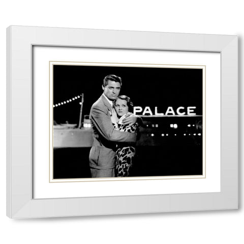 Cary Grant - Gambling Ship White Modern Wood Framed Art Print with Double Matting by Hollywood Photo Archive