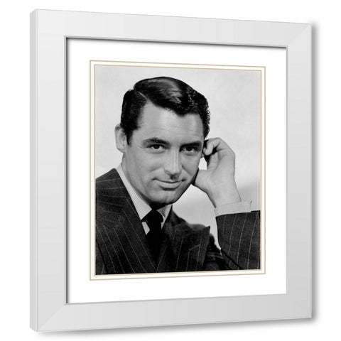 Cary Grant - People Will Talk White Modern Wood Framed Art Print with Double Matting by Hollywood Photo Archive
