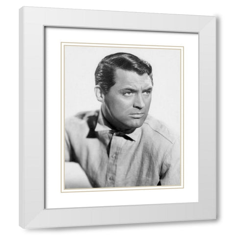 Cary Grant - The Talk of the Town White Modern Wood Framed Art Print with Double Matting by Hollywood Photo Archive