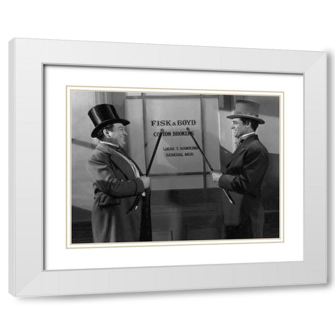 Cary Grant - The Talk of the Town White Modern Wood Framed Art Print with Double Matting by Hollywood Photo Archive