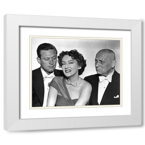 Sunset Boulevard White Modern Wood Framed Art Print with Double Matting by Hollywood Photo Archive