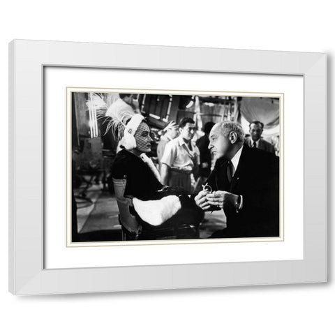 Sunset Boulevard White Modern Wood Framed Art Print with Double Matting by Hollywood Photo Archive
