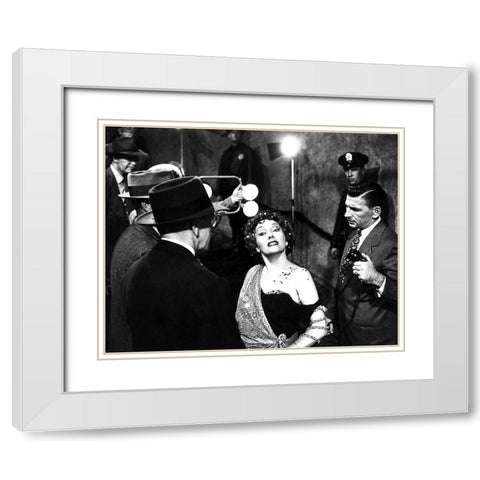 Sunset Boulevard White Modern Wood Framed Art Print with Double Matting by Hollywood Photo Archive
