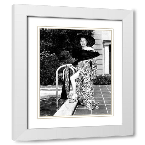Sunset Boulevard White Modern Wood Framed Art Print with Double Matting by Hollywood Photo Archive