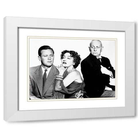 Sunset Boulevard White Modern Wood Framed Art Print with Double Matting by Hollywood Photo Archive