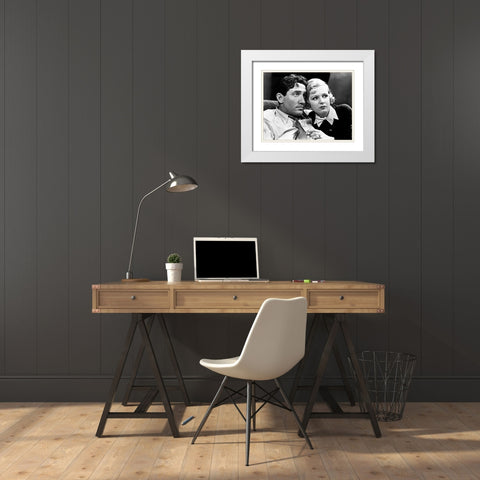 Spencer Tracy White Modern Wood Framed Art Print with Double Matting by Hollywood Photo Archive