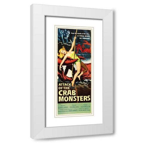 Attack of the Crab Monsters White Modern Wood Framed Art Print with Double Matting by Hollywood Photo Archive