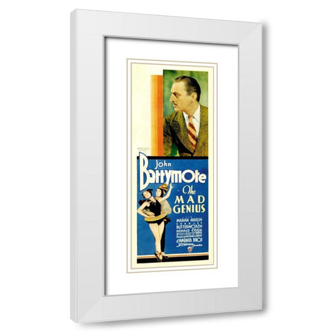 Mad Genius White Modern Wood Framed Art Print with Double Matting by Hollywood Photo Archive