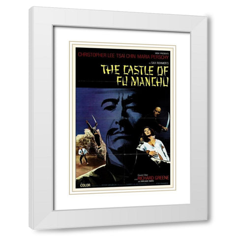 The Castle of Fu Manchu White Modern Wood Framed Art Print with Double Matting by Hollywood Photo Archive