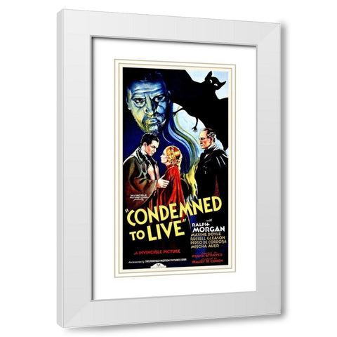 Condemned to Live White Modern Wood Framed Art Print with Double Matting by Hollywood Photo Archive