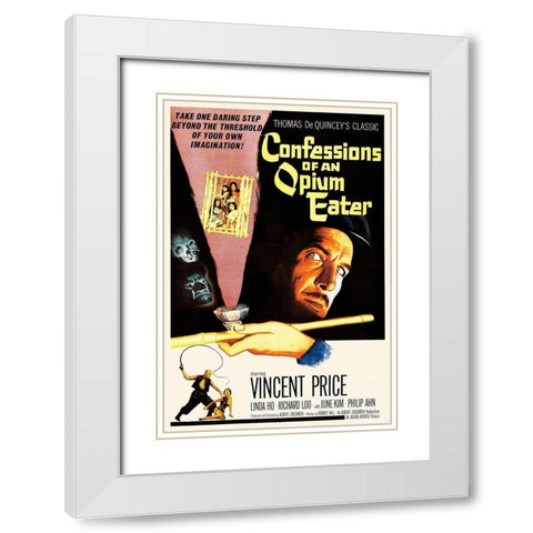 Confessions of an Opium Eater White Modern Wood Framed Art Print with Double Matting by Hollywood Photo Archive