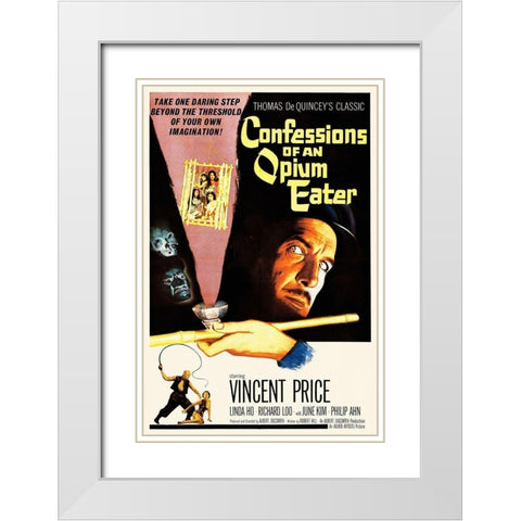 Confessions of an Opium Eater White Modern Wood Framed Art Print with Double Matting by Hollywood Photo Archive