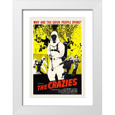 Crazies White Modern Wood Framed Art Print with Double Matting by Hollywood Photo Archive