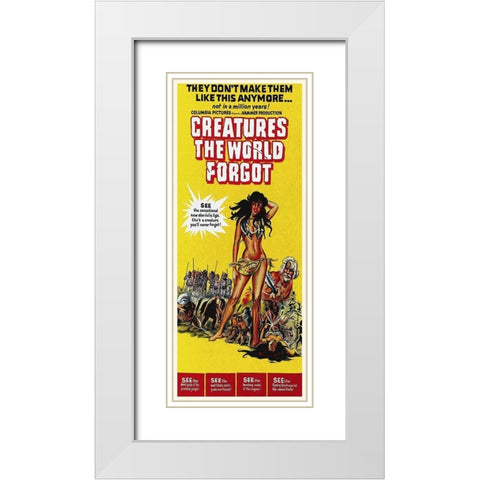Creatures the World Forgot White Modern Wood Framed Art Print with Double Matting by Hollywood Photo Archive