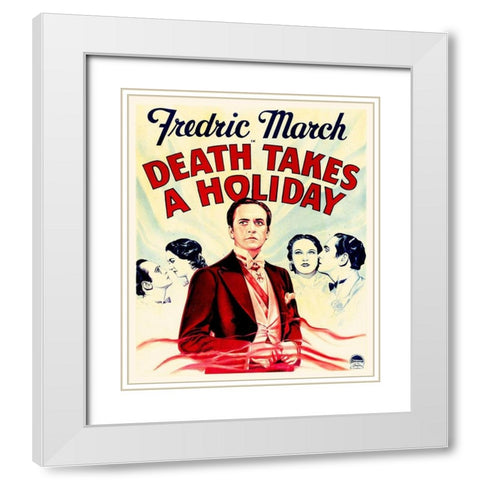 Death Takes A Holiday White Modern Wood Framed Art Print with Double Matting by Hollywood Photo Archive