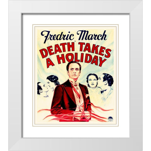 Death Takes A Holiday White Modern Wood Framed Art Print with Double Matting by Hollywood Photo Archive