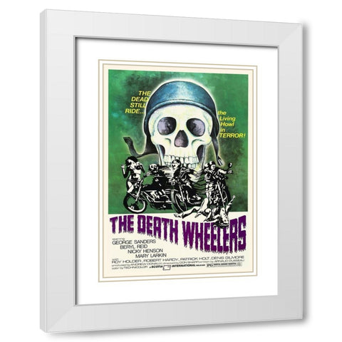 Death Wheelers White Modern Wood Framed Art Print with Double Matting by Hollywood Photo Archive