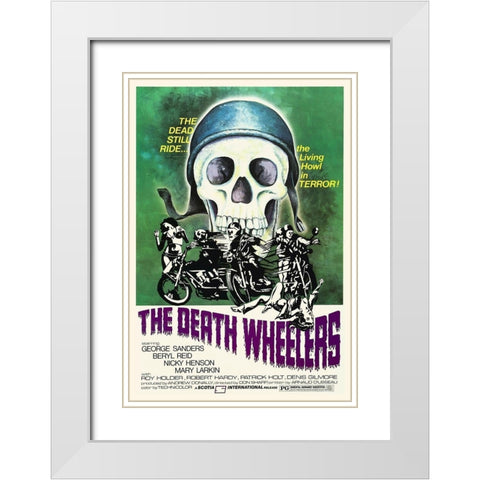 Death Wheelers White Modern Wood Framed Art Print with Double Matting by Hollywood Photo Archive