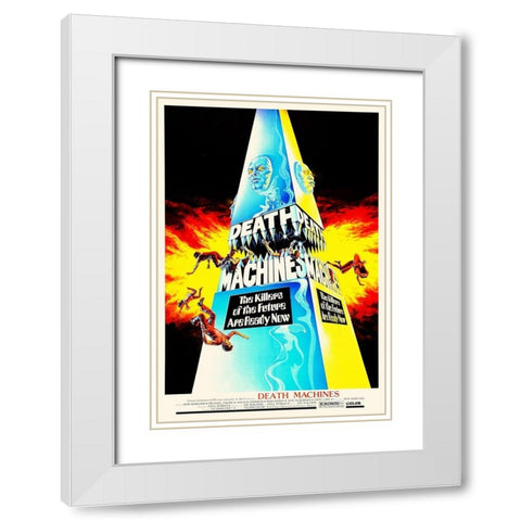 Death Machines White Modern Wood Framed Art Print with Double Matting by Hollywood Photo Archive
