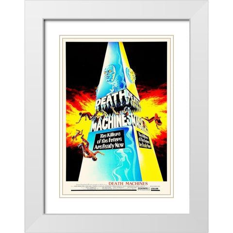 Death Machines White Modern Wood Framed Art Print with Double Matting by Hollywood Photo Archive