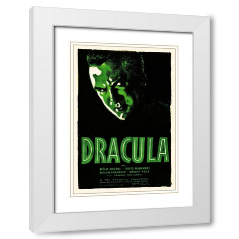 Dracula White Modern Wood Framed Art Print with Double Matting by Hollywood Photo Archive