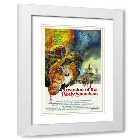 Invasion of the Body Snatchers 1978 White Modern Wood Framed Art Print with Double Matting by Hollywood Photo Archive