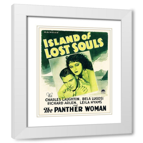 Island of Lost Souls White Modern Wood Framed Art Print with Double Matting by Hollywood Photo Archive