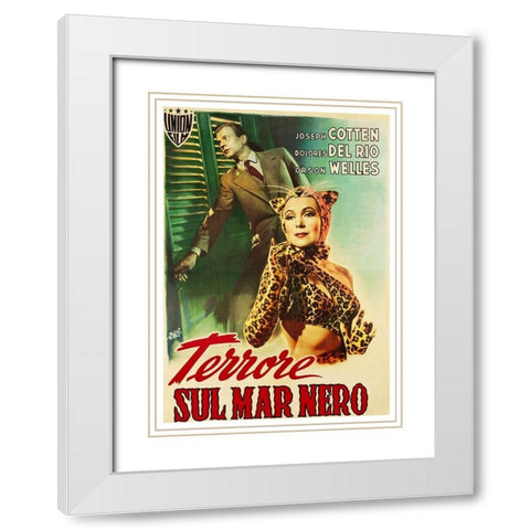 Italian - Journey Into Fear White Modern Wood Framed Art Print with Double Matting by Hollywood Photo Archive