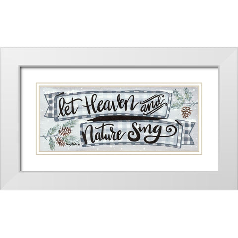 Heaven and Nature   White Modern Wood Framed Art Print with Double Matting by Baker, Sara