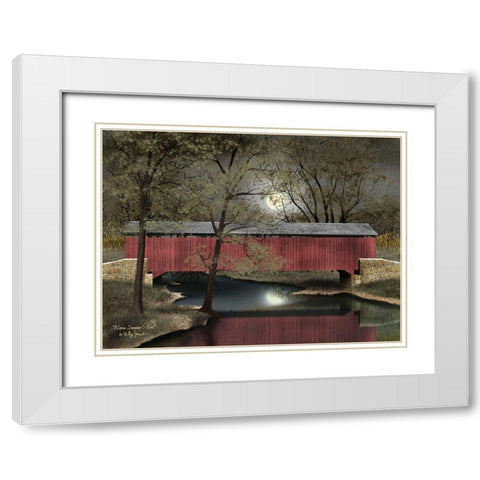 Warm Summers Eve White Modern Wood Framed Art Print with Double Matting by Jacobs, Billy