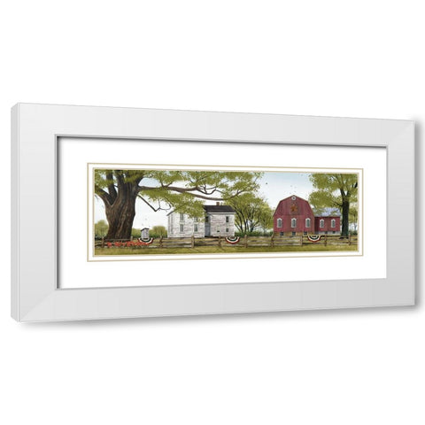 Sweet Summertime White Modern Wood Framed Art Print with Double Matting by Jacobs, Billy