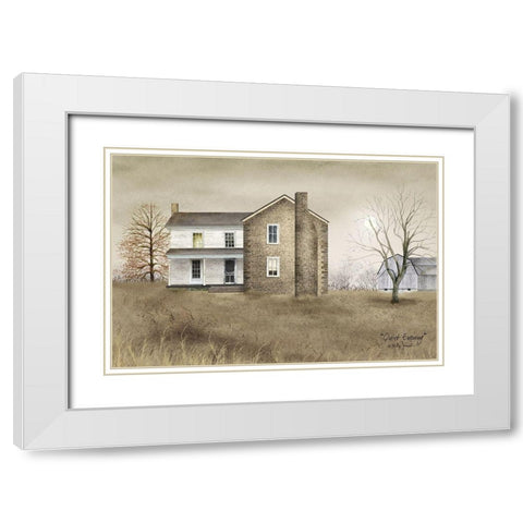 Quiet Evening White Modern Wood Framed Art Print with Double Matting by Jacobs, Billy