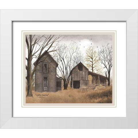 Forgotten Homestead White Modern Wood Framed Art Print with Double Matting by Jacobs, Billy