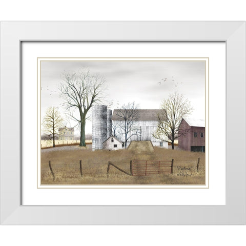 Daybreak White Modern Wood Framed Art Print with Double Matting by Jacobs, Billy