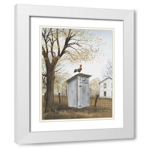 Morning Commute White Modern Wood Framed Art Print with Double Matting by Jacobs, Billy