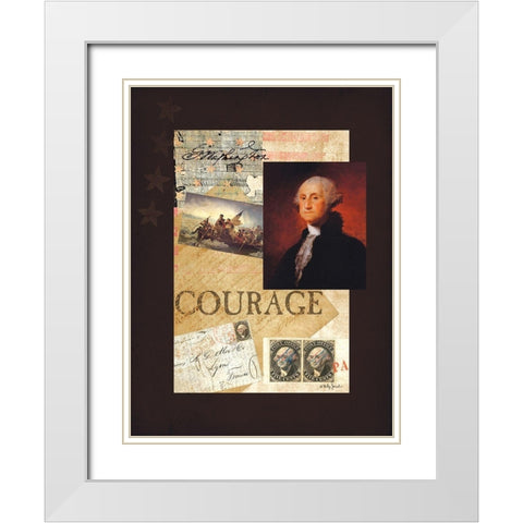 George White Modern Wood Framed Art Print with Double Matting by Jacobs, Billy