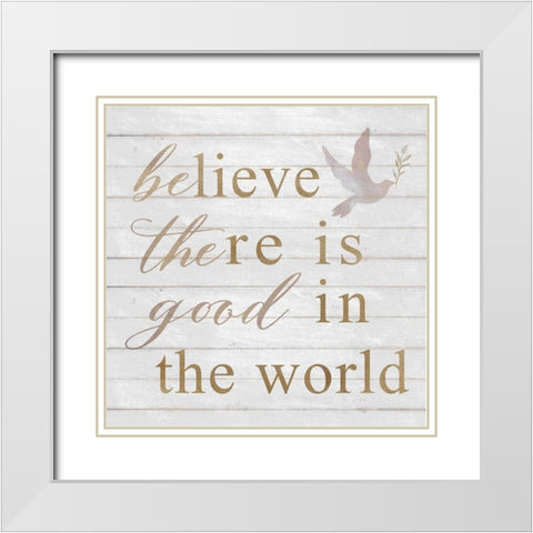 Be the Good White Modern Wood Framed Art Print with Double Matting by Bluebird Barn