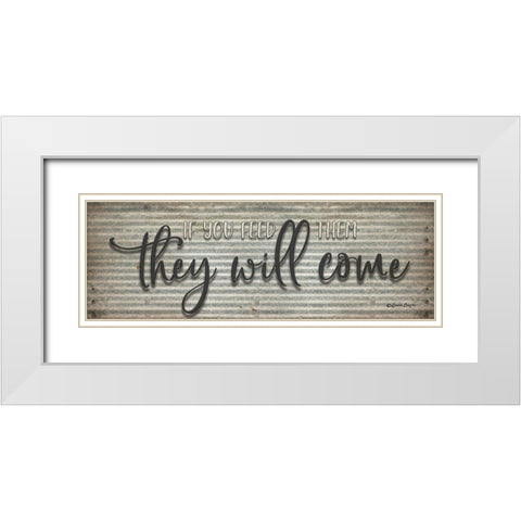 They Will Come White Modern Wood Framed Art Print with Double Matting by Boyer, Susie
