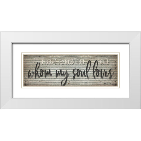 Whom My Soul Loves White Modern Wood Framed Art Print with Double Matting by Boyer, Susie