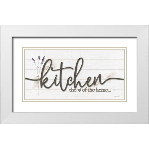 Kitchen - the Heart of the Home White Modern Wood Framed Art Print with Double Matting by Boyer, Susie