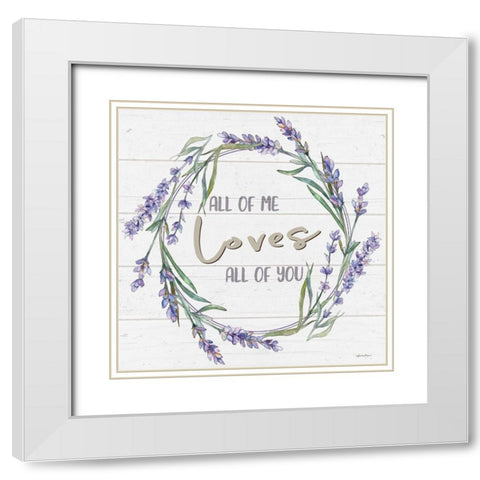 All of Me White Modern Wood Framed Art Print with Double Matting by Boyer, Susie