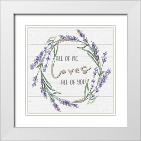 All of Me White Modern Wood Framed Art Print with Double Matting by Boyer, Susie