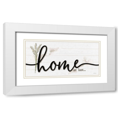 Home at Last White Modern Wood Framed Art Print with Double Matting by Boyer, Susie