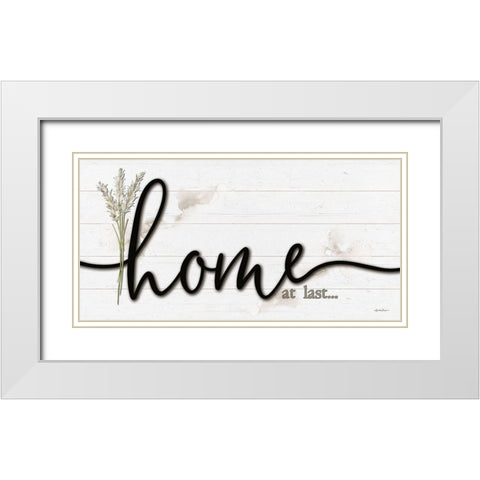 Home at Last White Modern Wood Framed Art Print with Double Matting by Boyer, Susie