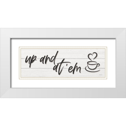 Up and At em White Modern Wood Framed Art Print with Double Matting by Boyer, Susie