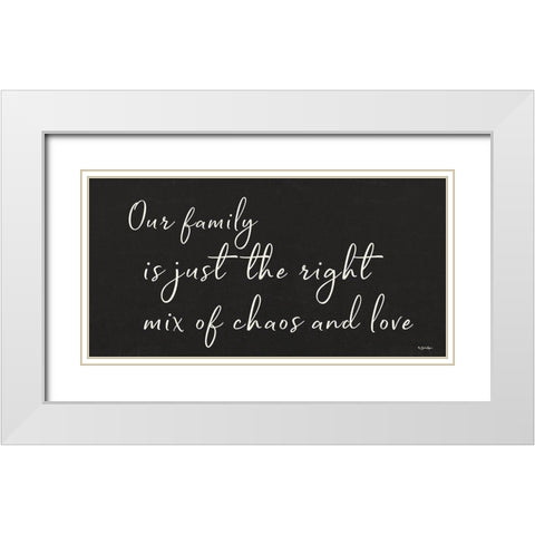 Family Chaos and Love White Modern Wood Framed Art Print with Double Matting by Boyer, Susie